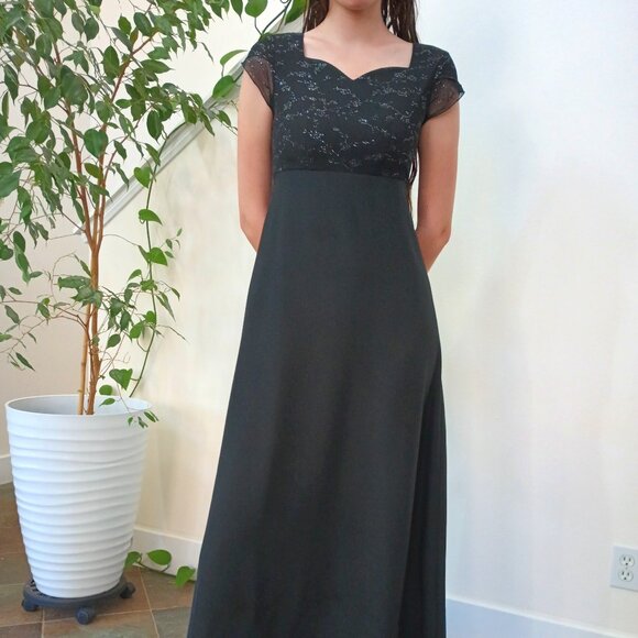 Formal Fashion Black Long Classic Concert Performance Dress - Picture 4 of 4